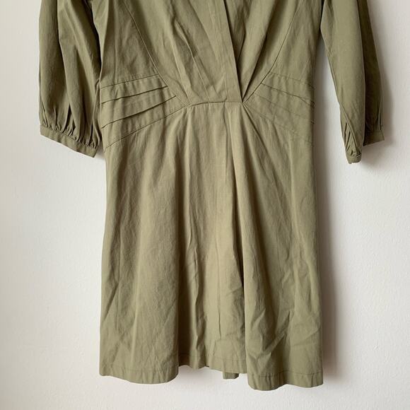 NWT LUMIE Lightweight Modern Dress Olive M - Picture 4 of 9